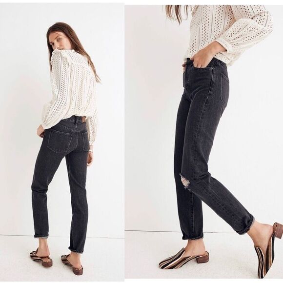 Madewell Denim - Madewell The Perfect Vintage Jeans Knee Rip Roxstone Wash 25 Women
